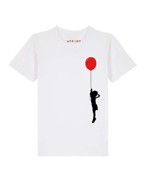 watabout.kids watabout.kids T-Shirt Kinder Mädchen mit Luftballon, White, – Produktbild 1 von 2