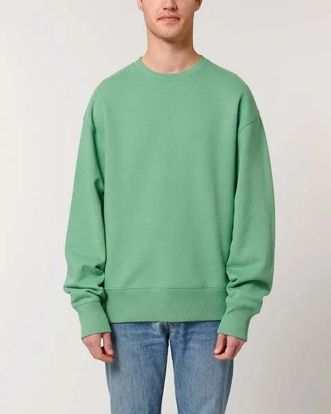 YTWOO YTWOO Lässiges Sweatshirt in Bio-Qualität, Pullover, Sweater, Unisex, Mintgrün, – Produktbild 2 von 4