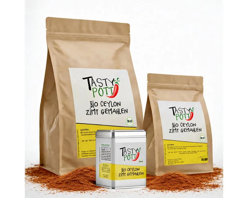 Tasty Tasty Salz Tasty Pott Bio Ceylon Zimt gemahlen - im Beutel – Produktbild 1 von 4