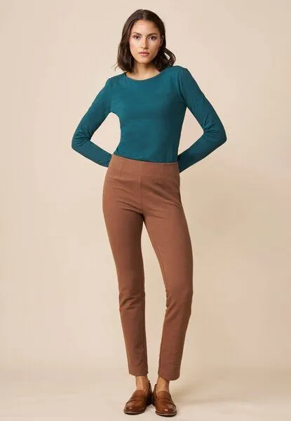 LANA Organic LANA Organic Hose, Modell Nola, Rusty brown, – Produktbild 1 von 4