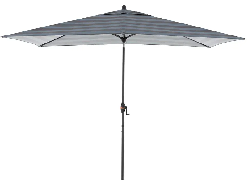 Doppler doppler Sonnenschirm "myZone Auto Tilt" 300 x 200 cm, HV, Blockstreifen anthrazit – Produktbild 1 von 1