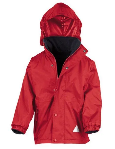 Result Genuine Recycled Result Genuine Recycled Kinder Junior Regenjacke Winterjacke Fleece gefüttert, Rot/navy, – Produktbild 2 von 4