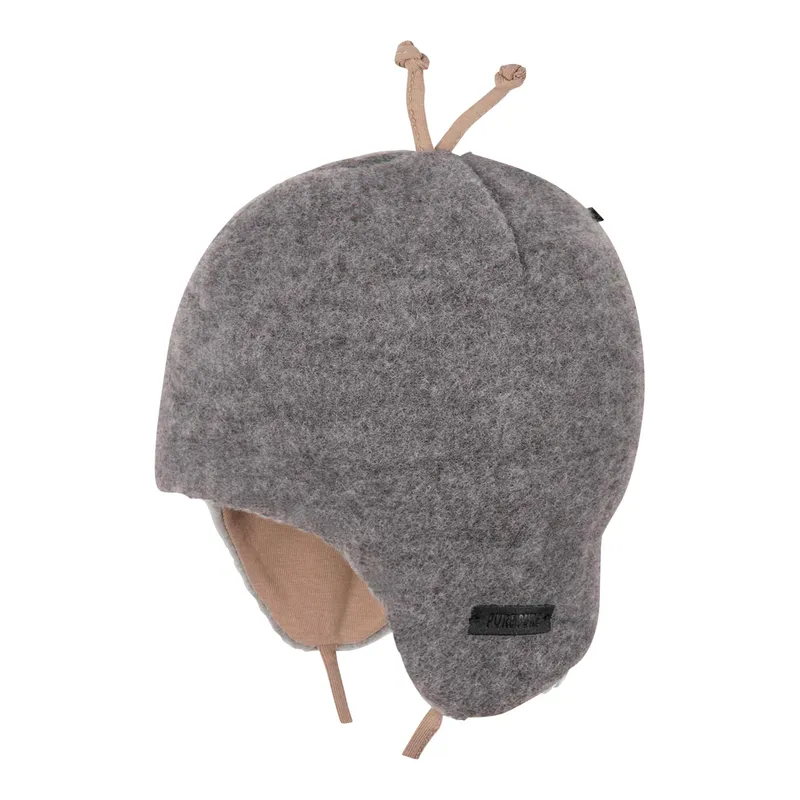 Pure Pure Pure Pure 2-tlg. Set Wintermütze und Dreieckstuch, Grau, – Produktbild 1 von 1