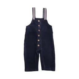 Walkiddy Walkiddy Kinder Cord-Latzhose GOTS zertifiziert, Bio-Baumwolle, navy, Unisex, Knopfleiste, bequem – Produktbild 1 von 1