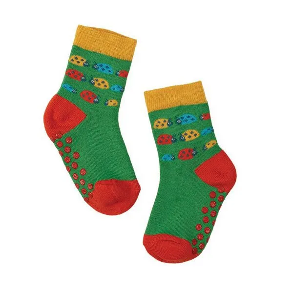 Frugi Frugi Stoppersocken Marienkäfer 2er Set Grippy Socks 2 Pack Ladybird – Produktbild 3 von 3