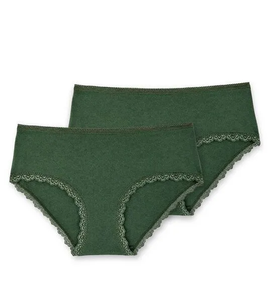 Gary Mash GARY MASH Damen Slips im 2er-Set aus TENCEL Lyocell Mix, Grün, – Produktbild 2 von 4