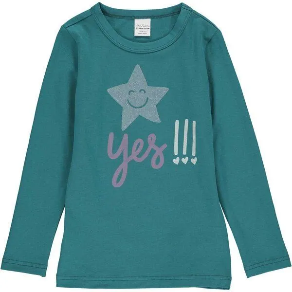 Fred's World by Green Cotton Fred's World by Green Cotton T-Shirt "Yes", Petrol, – Produktbild 1 von 1