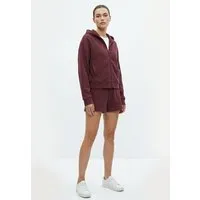 ORGANICATION ORGANICATION JENNIFER | Waffel-Hoodiejacke aus Bio-Baumwolle & recyceltem Polyester, Red, – Produktbild 2 von 5