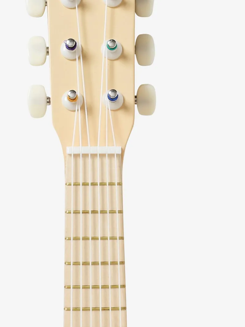 Vertbaudet Holz-Gitarre für Kleinkinder FSC®, Hellbeige/pandafreunde, – Produktbild 4 von 4
