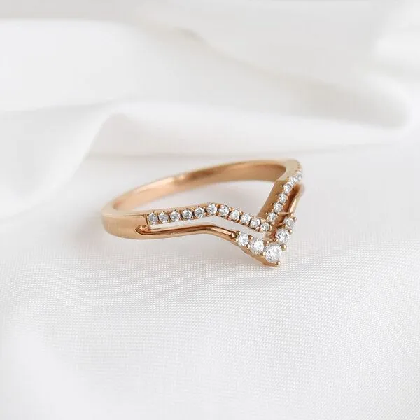 Eppi Eppi Ausgeschnittener Ring mit Lab Grown Diamanten Themba, Weiss, – Produktbild 2 von 4