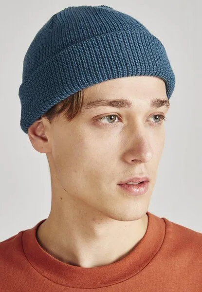 Givn Berlin Givn Berlin Mütze aus Bio-Baumwolle "Chris", Teal blue, – Produktbild 3 von 4