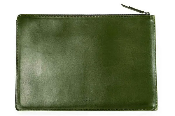 GREVIRO GREVIRO Laptop & Device Tasche aus Kaktusleder (vegan) - für MacBook, iPad, Surface, Galaxy & HP EliteBook bis 14", Grün, – Produktbild 3 von 4