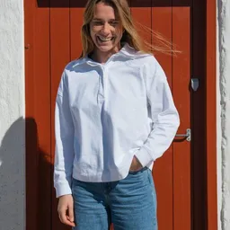 SALZWASSER JUNA – Polo-Longsleeve (Damen) aus 100% Bio-Baumwolle (GOTS) von SALZWASSER – Produktbild 1 von 1