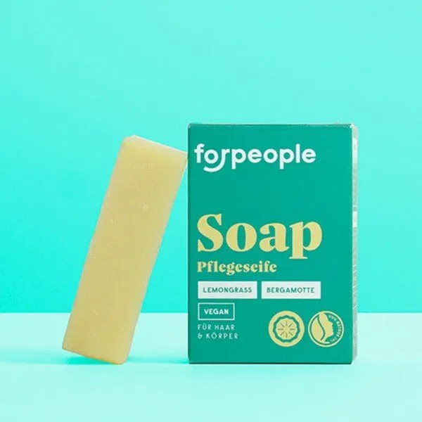 forpeople forpeople Feste Seife Lemongrass Citrus - mit Lemongrass – Produktbild 1 von 4