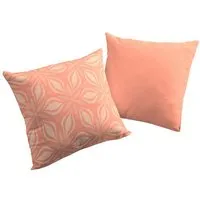 Nature by Adam Nature by Adam Kissenhülle aus 100% Bio-Baumwolle - Made in Germany - Retro Floret, Orange, – Produktbild 1 von 1