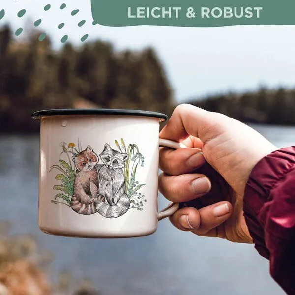 LIGARTI Emaille Tasse – Bärenfreunde – LIGARTI Tiermanufaktur – Produktbild 4 von 4