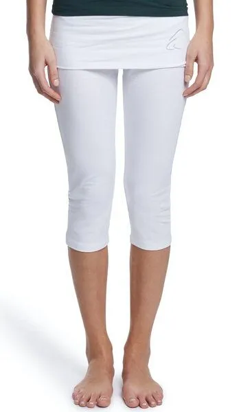 ESPARTO ESPARTO ¾ Yogahose Capri "Thanda", Schneeweiß, – Produktbild 2 von 4