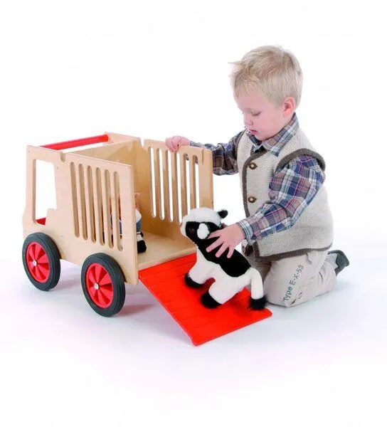 Bätz Holzspielwaren Bätz Holzspielwaren Tiertransporter super süss für Kids, aus Holz Buche massiv (ohne Deko) – Produktbild 2 von 2