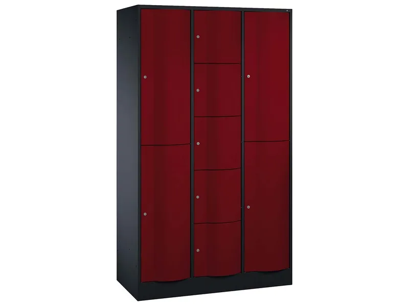 C+P C+P Kombi-Schließfachschrank an/rt lxr, 2+5+2 Fächer – Produktbild 1 von 1