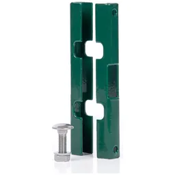Alberts ALBERTS Mattenverbinder Doppelstab-Gittermatten, grün., m.Schrauben aus Edelstahl M10x30mm – Produktbild 1 von 1