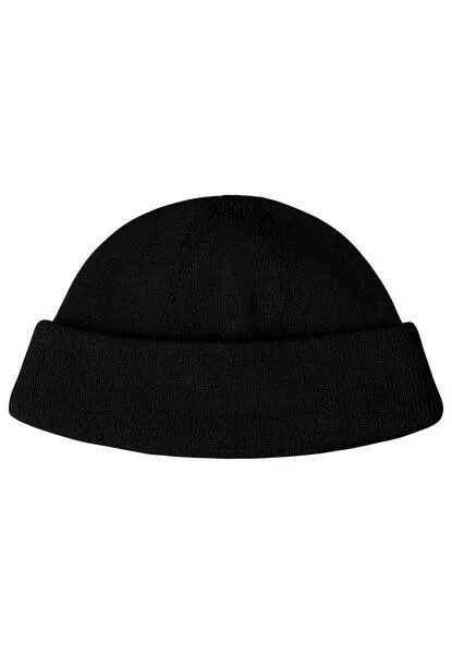 MELA MELA Feinstrick Mütze kurz Style LESH aus 100% Bio-Baumwolle, Schwarz, – Produktbild 1 von 4