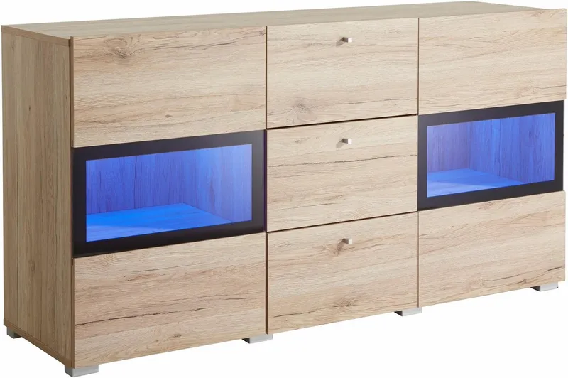 OTTO home Sideboard Baros, Breite 132 cm, Beige, – Produktbild 4 von 5