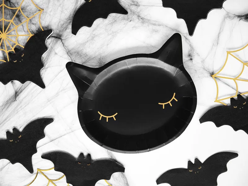 partydeco Papierserviette, Servietten Fledermaus 16x9cm 20 Stück, Schwarz, – Produktbild 3 von 5