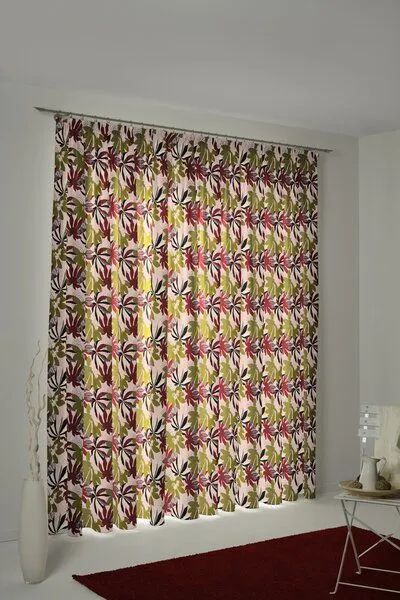 Nature by Adam Nature by Adam Vorhang aus 100% Bio-Baumwolle - Made in Germany - Jungle, Rosa, – Produktbild 7 von 7