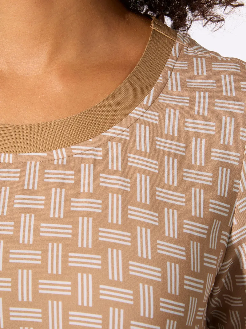 Witt Webkleid, Camel-ecru-bedruckt, – Produktbild 2 von 2