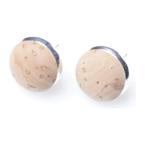 Kork-Deko Kork-Deko Ohrstecker, Hellbraun, – Produktbild 4 von 5