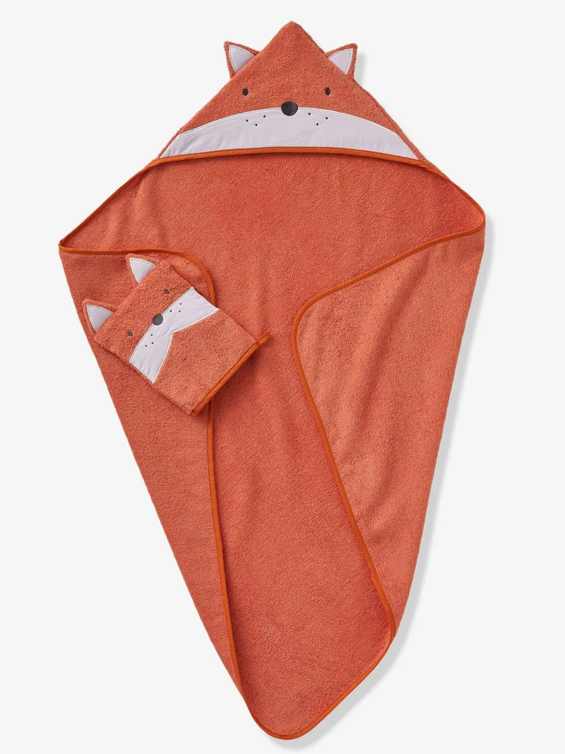 Vertbaudet Baby Set, Orange/fuchs, – Produktbild 2 von 3