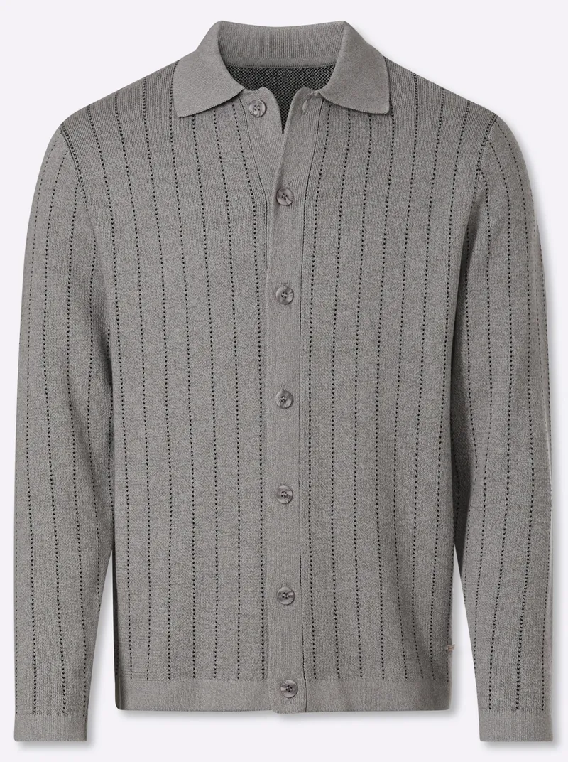 marco donati Strickjacke grau-meliert, Grau-meliert, – Produktbild 1 von 2