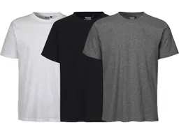 Neutral Neutral 3er-Set Bio-Unisex-T-Shirt, verschiedenfarbig, weiß/schwarz/dark heather, Gr. M – Produktbild 1 von 1