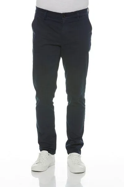 Wunderwerk Wunderwerk Herren Hose aus Biobaumwolle "Jim slim Chino", Blau (old navy), – Produktbild 1 von 3
