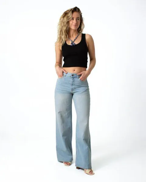 Kuyichi Kuyichi HARPER Loose Flare Jeans (light blue) – Produktbild 1 von 4