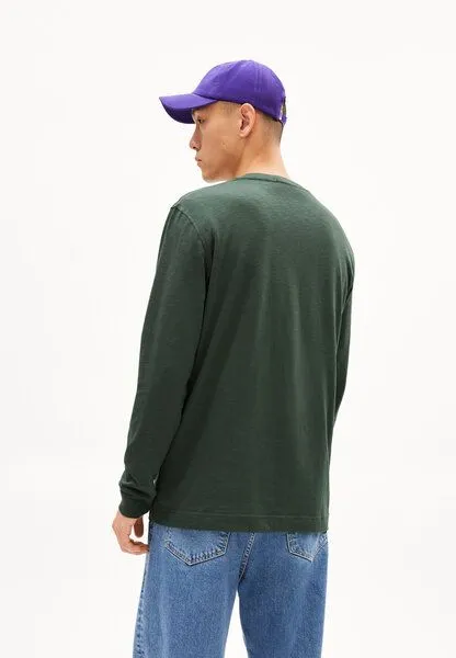 ARMEDANGELS ARMEDANGELS BAAZO FLAMÉ - Herren Longsleeve Regular Fit aus Bio-Baumwolle, Boreal green, – Produktbild 2 von 4