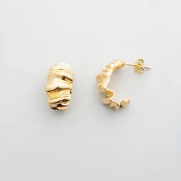 fejn jewelry fejn jewelry Creole 'wrinkled hoop' – Produktbild 1 von 1