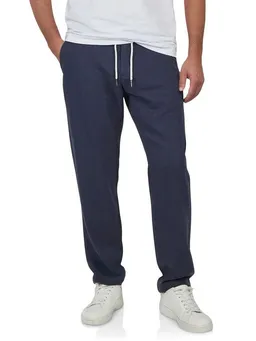 riverso Chinohose Herren Freizeithose RIVMarco Regular Fit Hose mit Leinenanteil und Zugbandverschluss – Produktbild 1 von 1