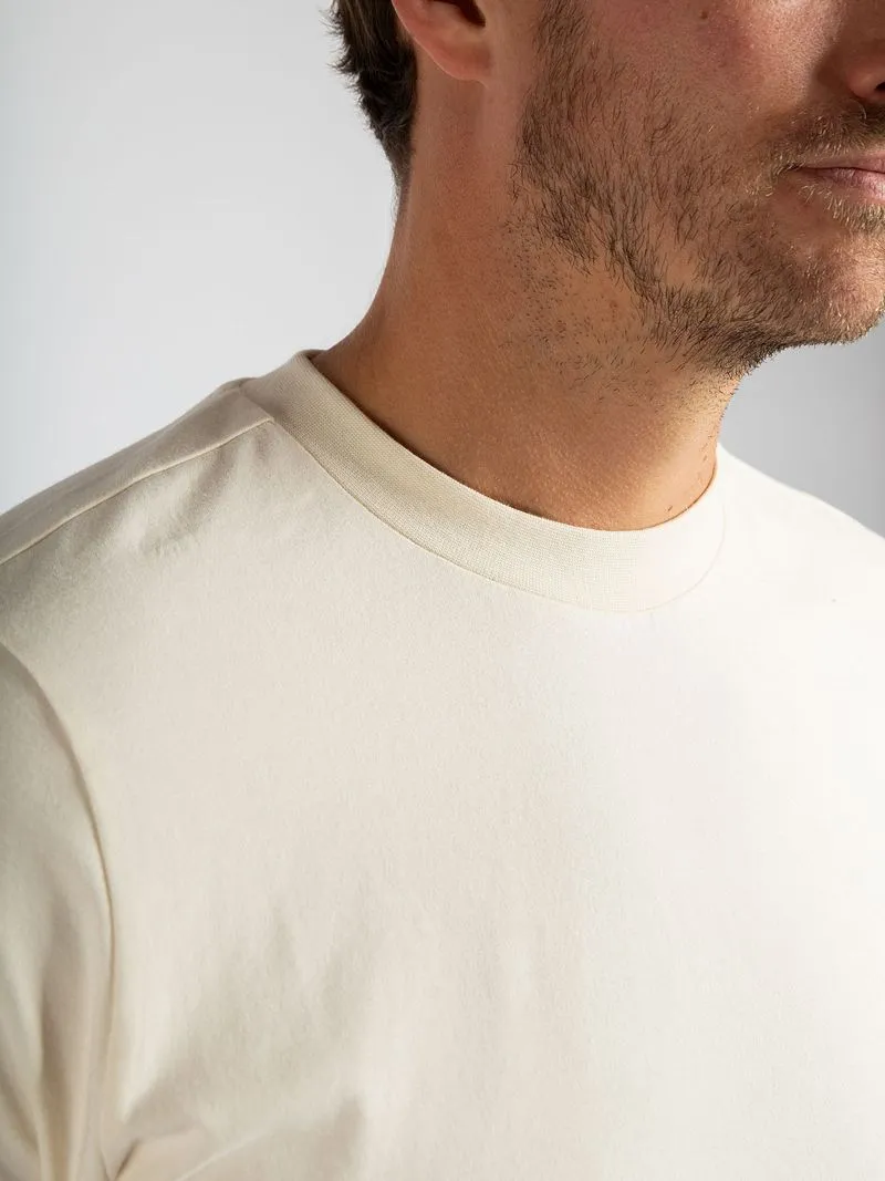 Suitable Suitable Respect T-Shirt Hi Ecru - Größe S, Beige, – Produktbild 1 von 4