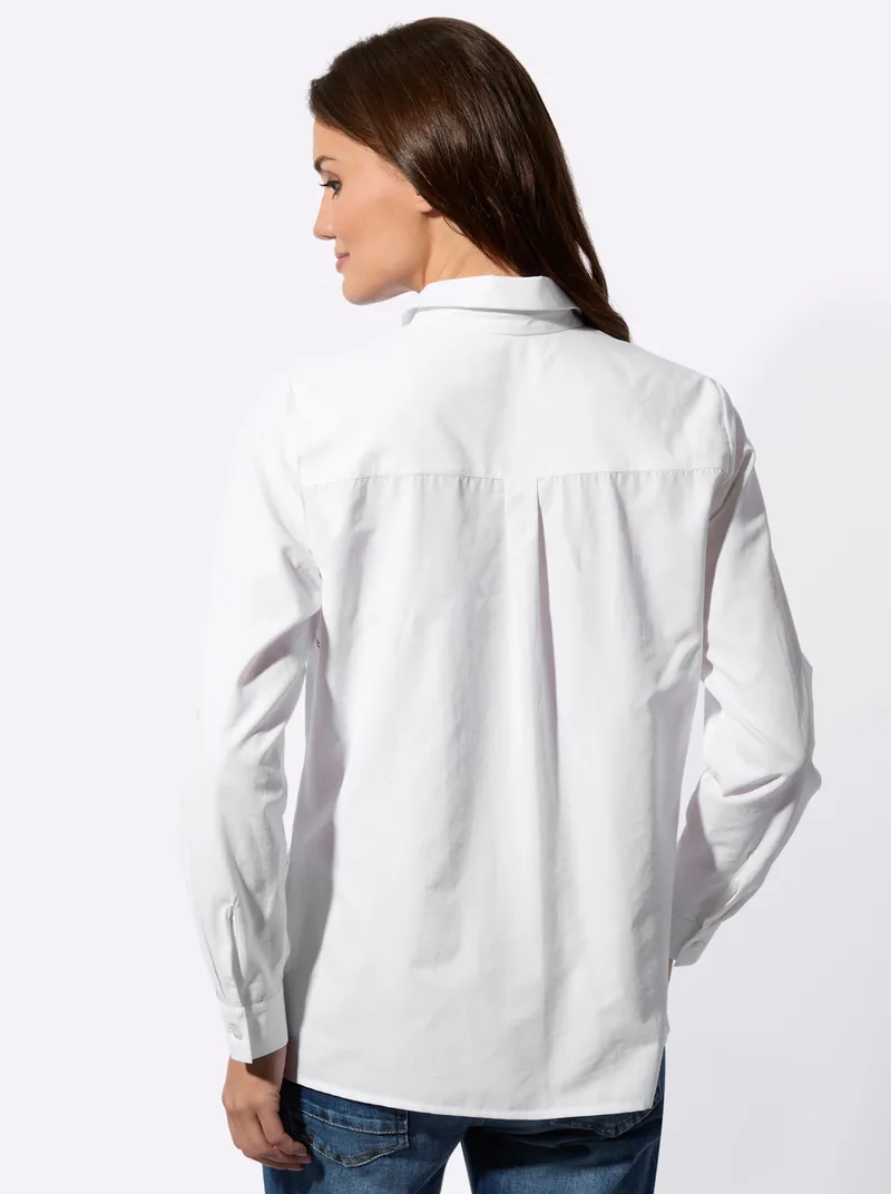 Witt Witt Hemdbluse weiß-bedruckt, Weiß-bedruckt, – Produktbild 2 von 2