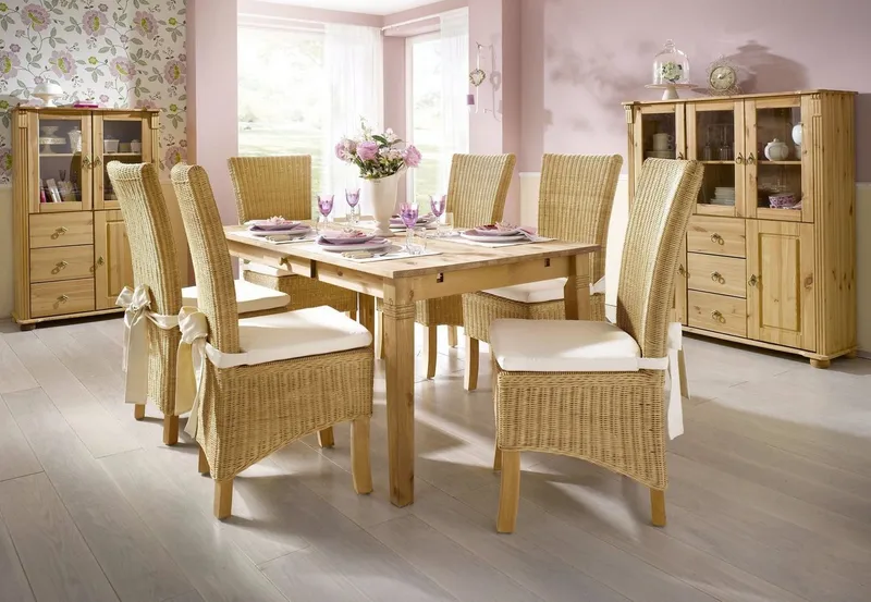 OTTO home Esstisch Danuta, Tisch, Speisetisch, wahlweise mit Schublade, aus massiver Kiefer, FSC®-zertifiziert, Braun, – Produktbild 2 von 8