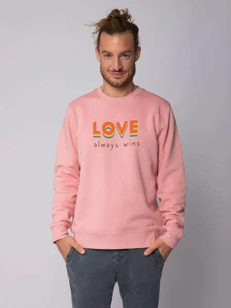watapparel watapparel Sweatshirt Unisex Love always wins, Canyon pink, – Produktbild 2 von 4