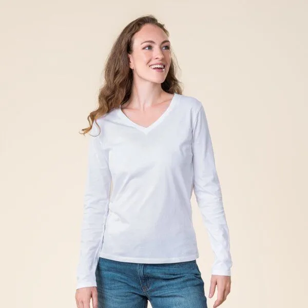 Living Crafts Living Crafts Langarm-Shirt - TARANA, White (weiß), – Produktbild 1 von 4
