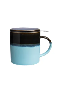 Tranquillo Tasse mit Teesieb INDUSTRIAL 410 ml - blau – Produktbild 1 von 1
