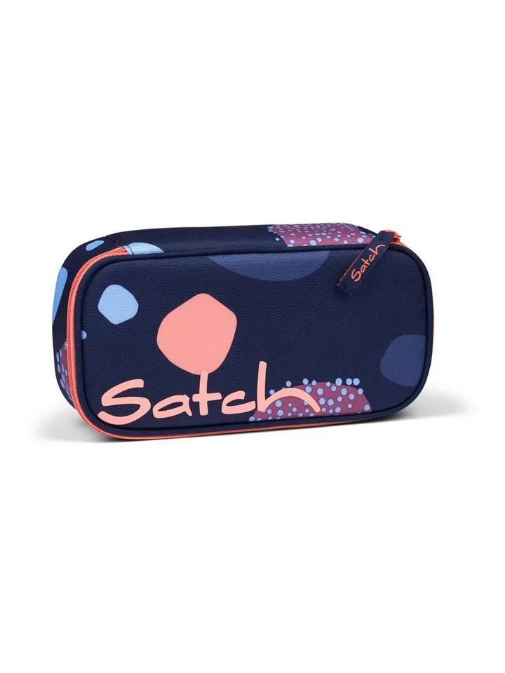 Satch Satch Federmäppchen Schlamperbox, (1-tlg), inklusive Geodreieck und Stundenplan, Blau, – Produktbild 8 von 8
