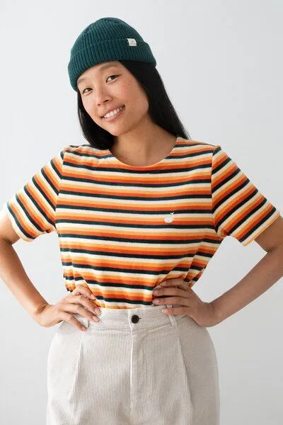 TWOTHIRDS TWOTHIRDS Velour-Top Pitcairn, Mixed stripes, – Produktbild 3 von 3