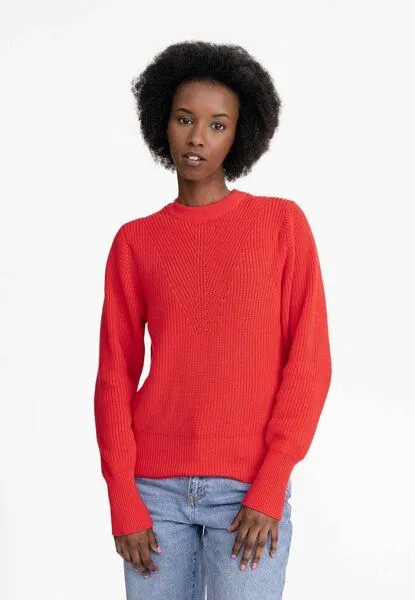 MELA Strickpullover Style GAURI | von MELA | Fairtrade & GOTS zertifiziert, Poppy, – Produktbild 1 von 4
