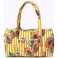 KIKOONI KIKOONI handgefertigte große Baumwolltasche "K. Shopper", My papaya life, – Produktbild 1 von 1