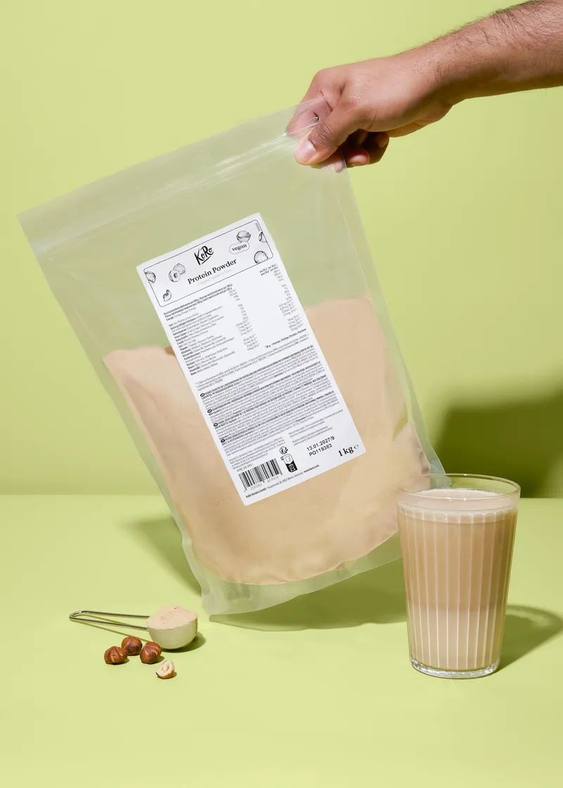 KoRo Vegan Protein Powder Creamy Hazelnut Style 1 kg – Produktbild 1 von 5