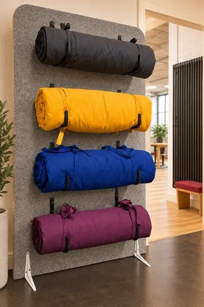 Oasia Manufaktur Oasia Manufaktur Mobile Matte | rollbar und platzsparend | flexibel nutzbar, Petrol, – Produktbild 3 von 3